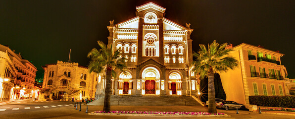 Fototapeta na wymiar Kathedrale Notre Dame Immaculee Monaco