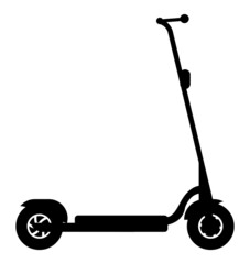 Electric Scooter Silhouette