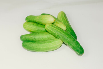 cucumber on a white background.