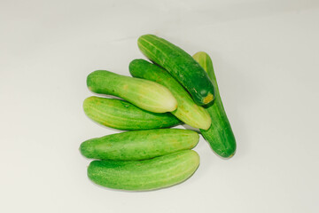 cucumber on a white background.