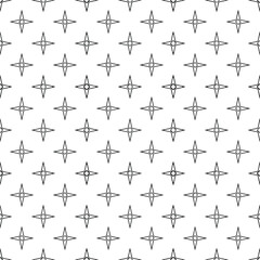 Fototapeta premium Black and white seamless pattern texture. Greyscale ornamental graphic design. Mosaic ornaments. Pattern template. Vector illustration. EPS10.