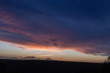 African Sunset over Addo Elephant National Park, South Africa