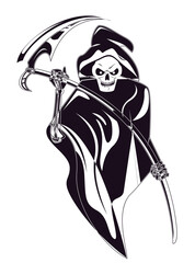 grim reaper drawn
