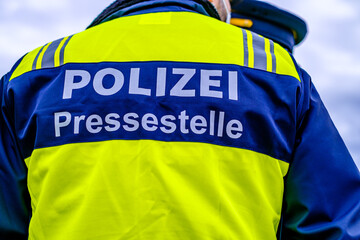 police officer of the press office in germany