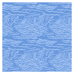 Seamless pattern with hand drawn waves. Design for backdrops with sea, rivers or water texture.