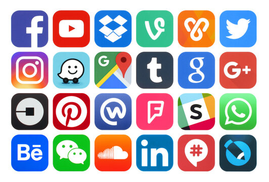 Popular social media and other icons: Facebook, Twitter, Instagram, Wechat, Pinterest