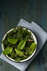 leaves for spring salad