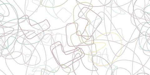 Fototapeta premium Chaotic Simple Seamless Pattern Textile One Line