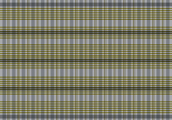 yellow and grey plaid fabric seamless pattern