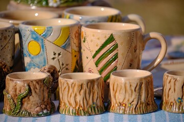 clay handmade kitchenware