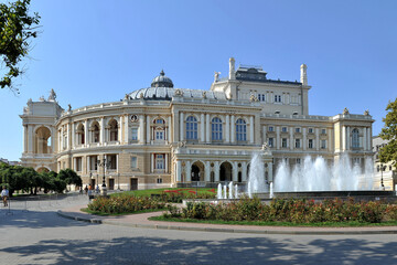Building of the opera and ballet theatre in Odessa, Ukraine.