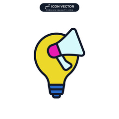 creative campaign icon symbol template for graphic and web design collection logo vector illustration