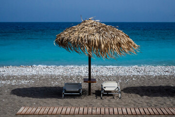 umbrellas on the beach