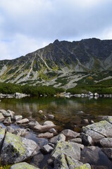 Tatry, Dolina Pięciu Stawów Polskich, nad stawem we wrześniu © Ewa