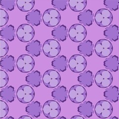 Art & Illustration, Textile Desing, Violets und Crocuses 