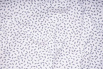 Close-up of kitchen towel or napkin over. Top view.