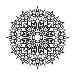 Hand drawn mandala. decoration in ethnic oriental  doodle ornament.