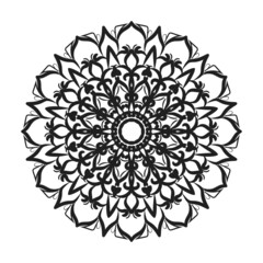 Hand drawn mandala. decoration in ethnic oriental  doodle ornament.