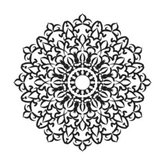 Hand drawn mandala. decoration in ethnic oriental  doodle ornament.