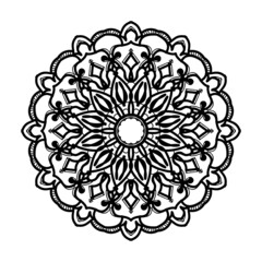 Hand drawn mandala. decoration in ethnic oriental  doodle ornament.