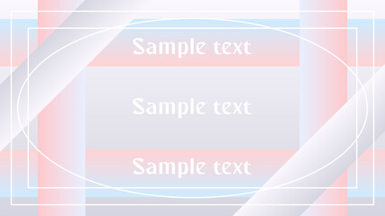 Trendy pastel gradient vector background with white frames. With place for text.