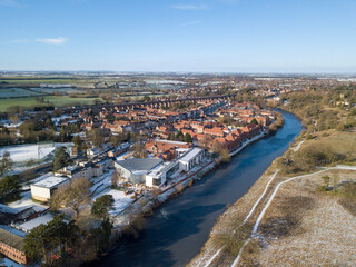 aerial view of the city