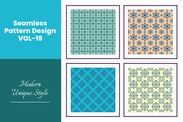 Islamic Decorative Seamless Pattern Design VOL-19