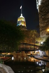 Riverwalk in San Antonio, Texas, crowded with tourists