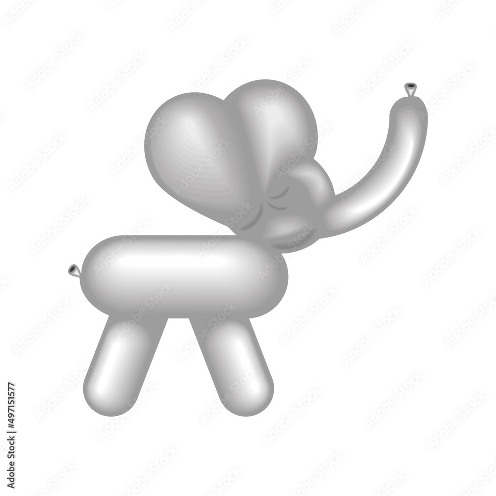 Poster elephant balloon animal