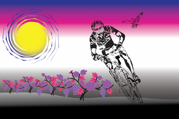 Spirit Bike Rider Illustration
