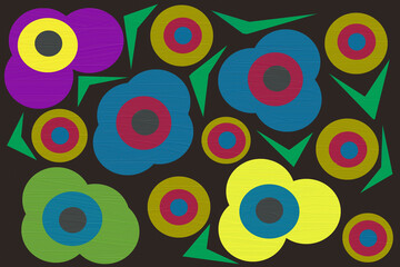 Colorful striped pattern. Wavy stylish abstract background.