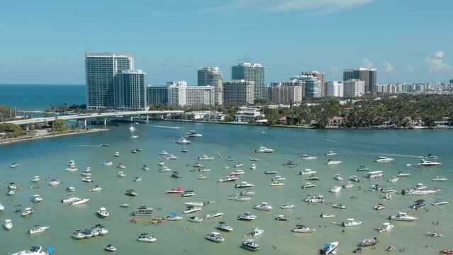 Sandbar in Miami, Florida
