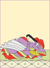 Obraz premium 百人一首 No.053 