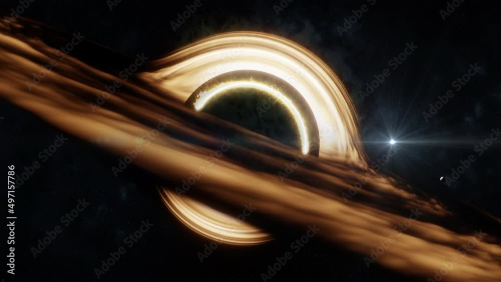 Canvas Prints black hole and stars and cloud fields in outer space