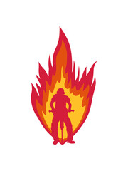 Feuer Bauarbeiter Presslufthammer 