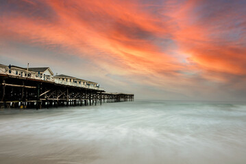 Pier at sunrise