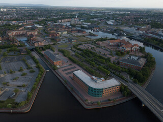 aerial view of the city