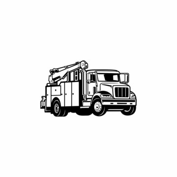 recommend clip art: Service truck illustration vector