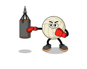 Fototapeta premium Illustration of volleyball boxer