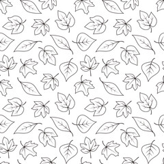 seamless leaf pattern for background, greeting card, packaging, texture, fabric pattern, wallpaper, wall decoration