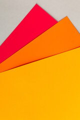 Colorful background with yellow, orange and pink segments