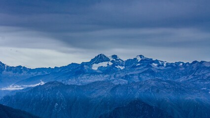 mountains and clouds at Sierra Nevada