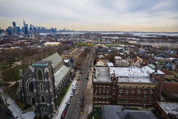 Aerial Drone of Jersey City NJ