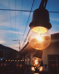 street lamp in the night