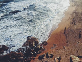 waves and rocks