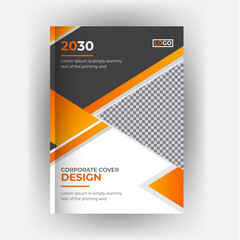 Obraz premium Corporate business brochure book cover design template