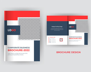 Corporate business brochure book cover design template