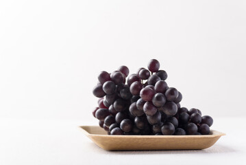 Fresh grape on white background