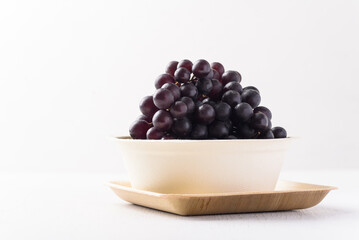 Fresh grape on white background