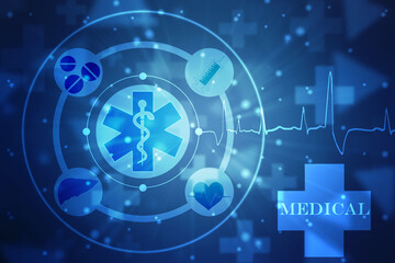 Medical and Health care concept background, Medical Science, Biotechnology concept background
